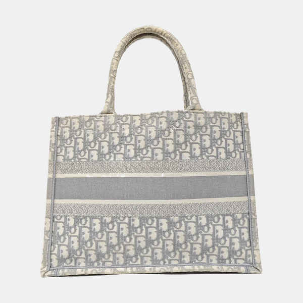 Book Tote Medium Oblique Canvas Gray