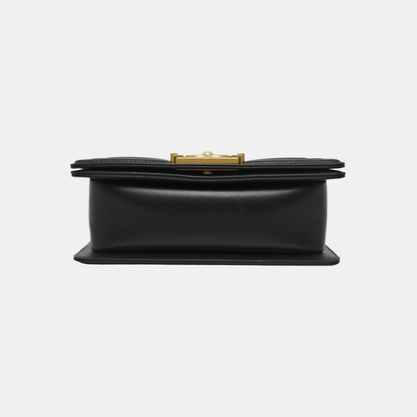 BOY CHANEL Mini Quilted Calfskin Black