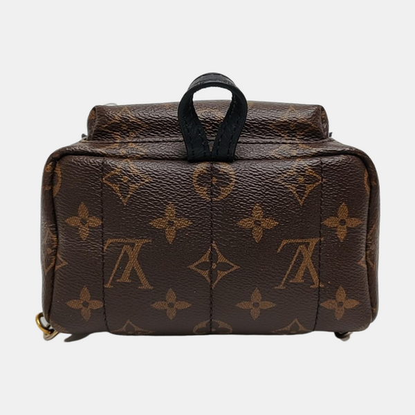 PALM SPRINGS Mini Monogram Coated Canvas Brown