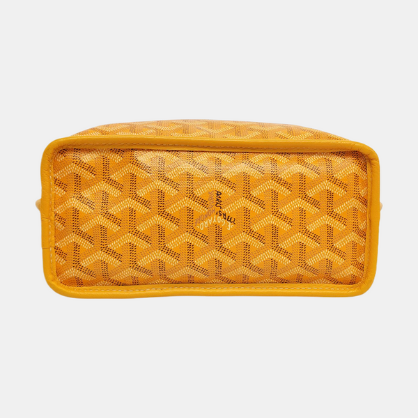 Authenticated pre-owned Anjou Mini Coated Canvas Yellow - Tote Bag at Looply