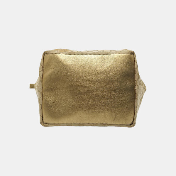 Monogram Canvas Tote Bag Beige