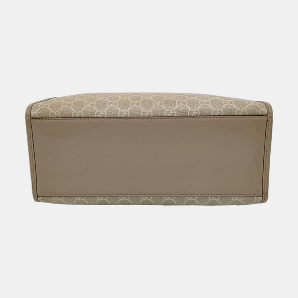Retro Small Monogram Coated Canvas Beige