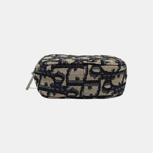 Oblique Canvas Shoulder Bag Blue