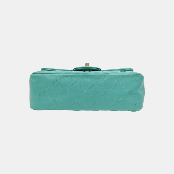 CLASSIC FLAP Mini Quilted Lambskin Green
