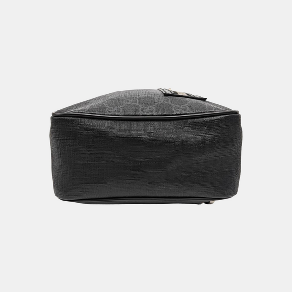 Monogram Coated Canvas Shoulder Bag Black