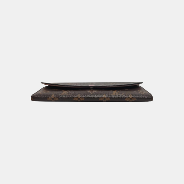EMILIE Monogram Coated Canvas Brown Wallet