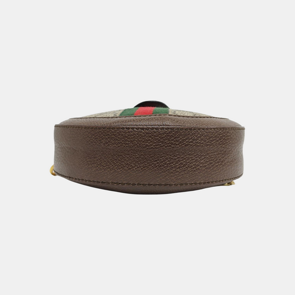 Ophidia Mini Monogram Coated Canvas Beige
