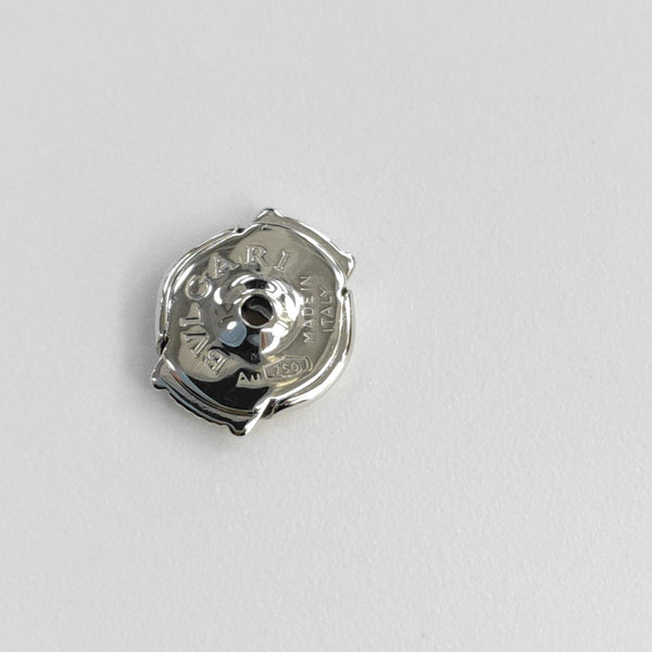 Pendientes de botón BVLGARI BVLGARI en oro blanco de 18k y plata