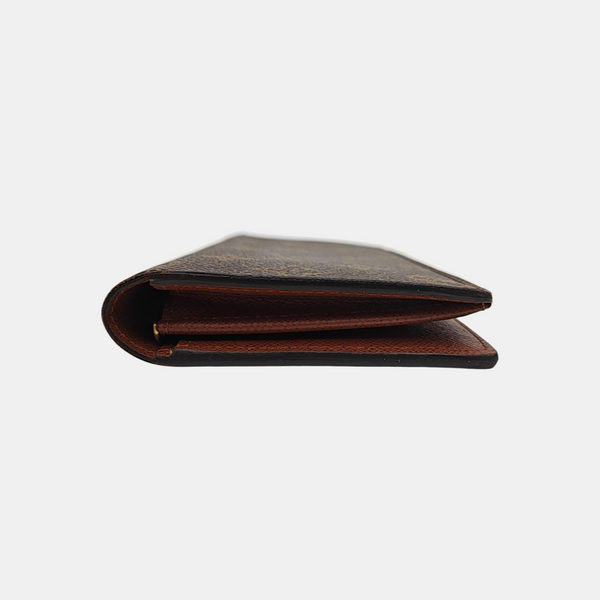 HINGE BRAZZA Monogram Coated Canvas Brown Wallet