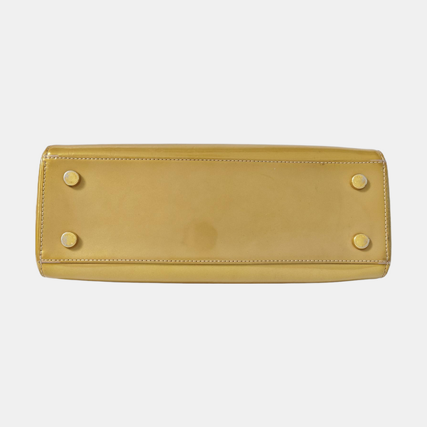 BREA MM Monogram Patent Leather Yellow