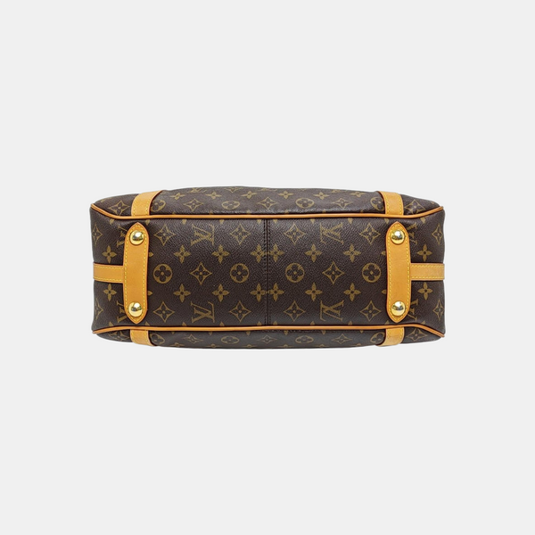 STRESA Monogram Coated Canvas Brown