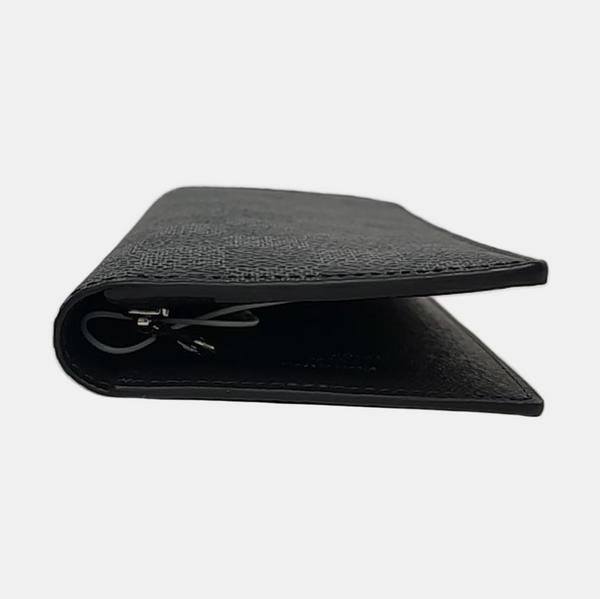BRAZZA Damier Graphite Coated Canvas Gray Wallet