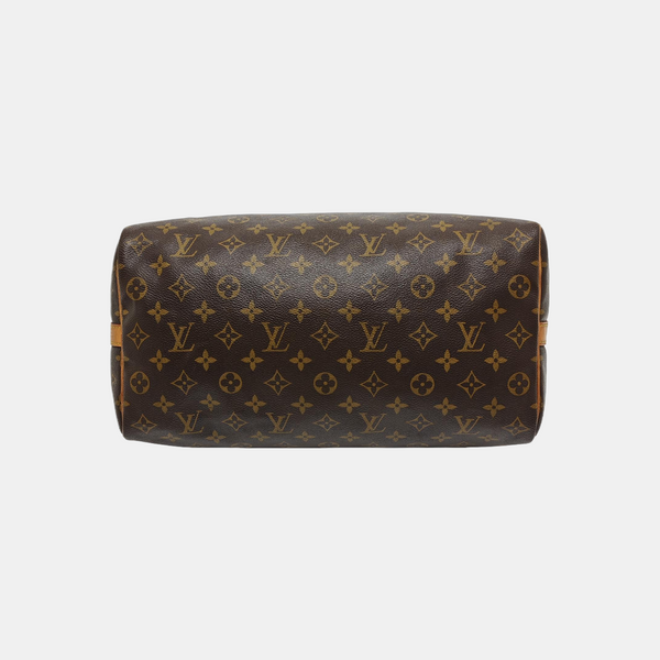 SPEEDY 35 Monogram Coated Canvas Brown