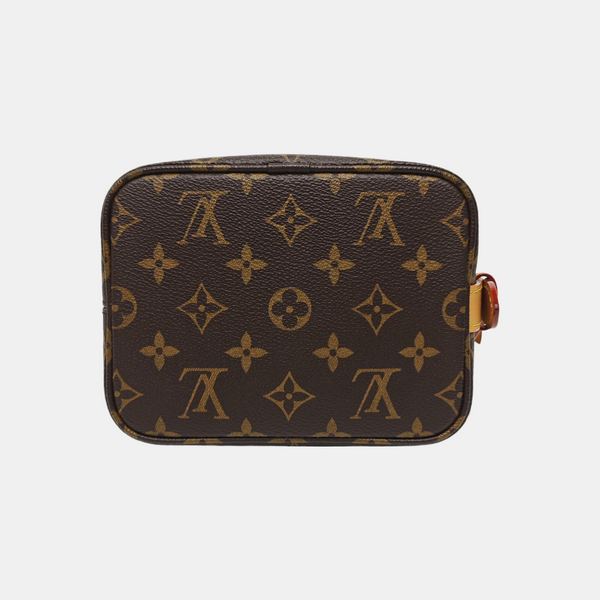 ALL IN BB Monogram Coated Canvas Brown
