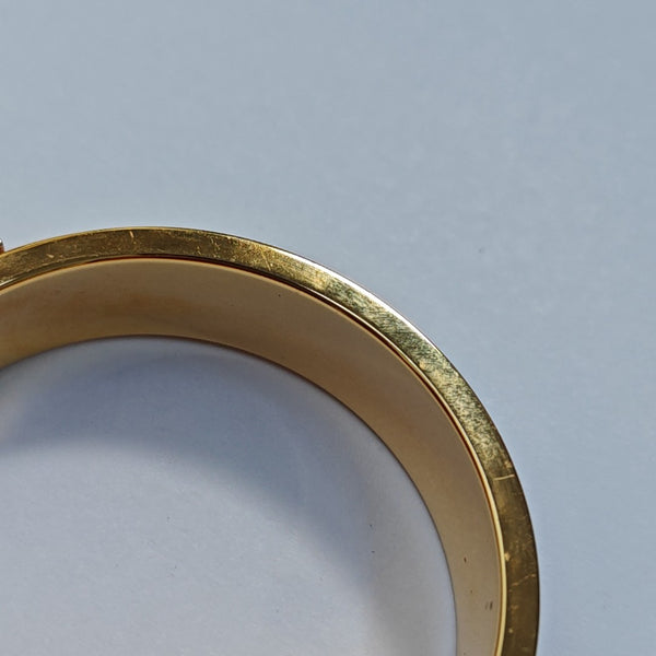 Brazalete Clic H de oro rosa