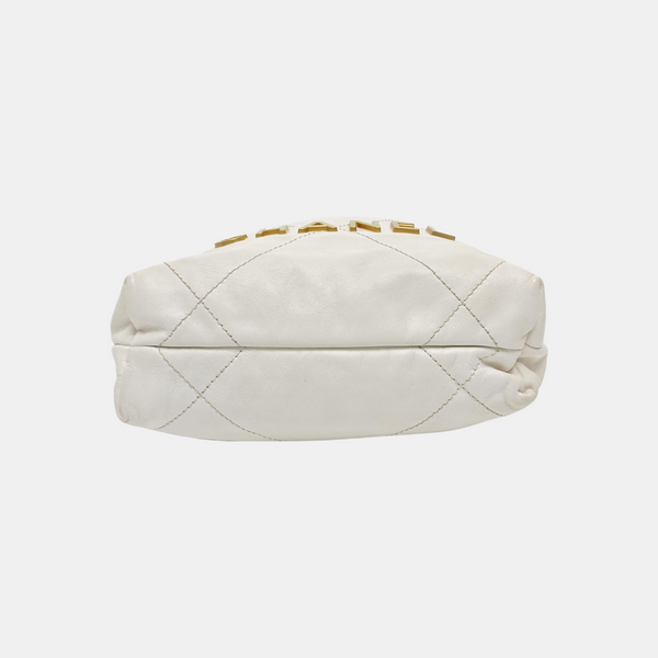 CHANEL 22 Mini Quilted Calfskin White
