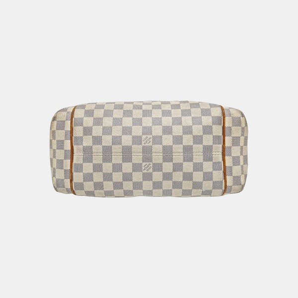 TOTALLY MM Damier Azur Coated Canvas White