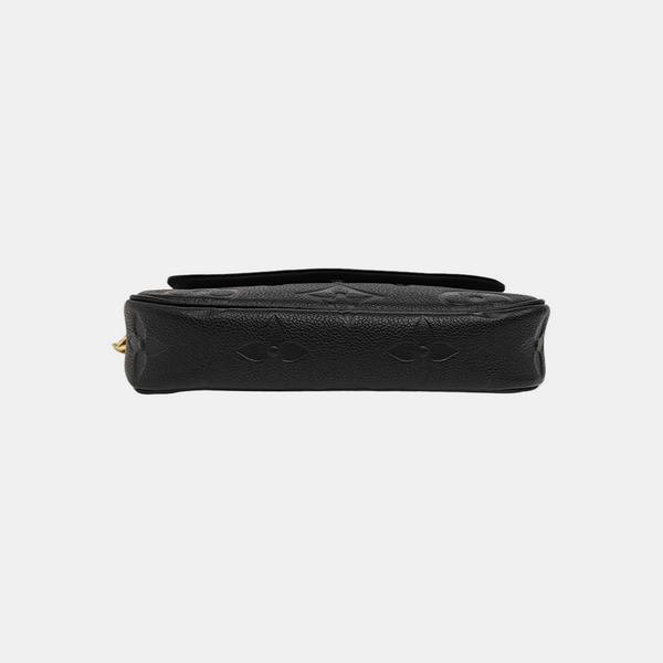 IVY Monogram Calfskin Black
