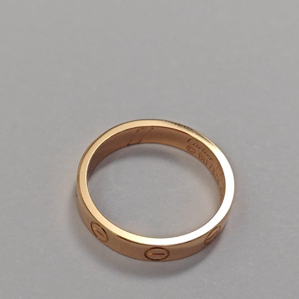 LOVE 18k Rose Gold Ring EU 50