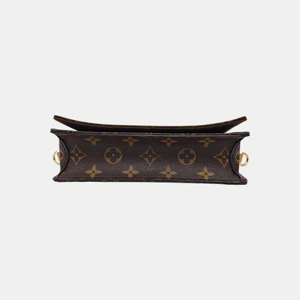 Lily Monogram Coated Canvas Brown