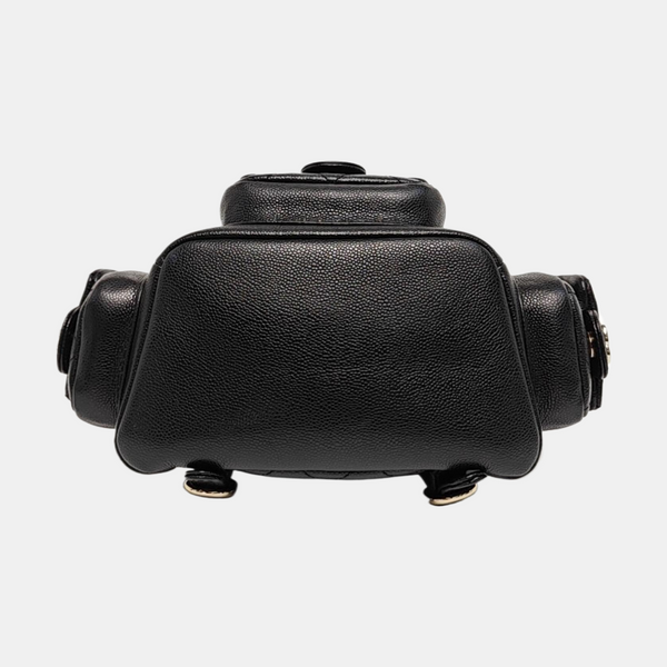 Quilted Grained Calfskin Small Black