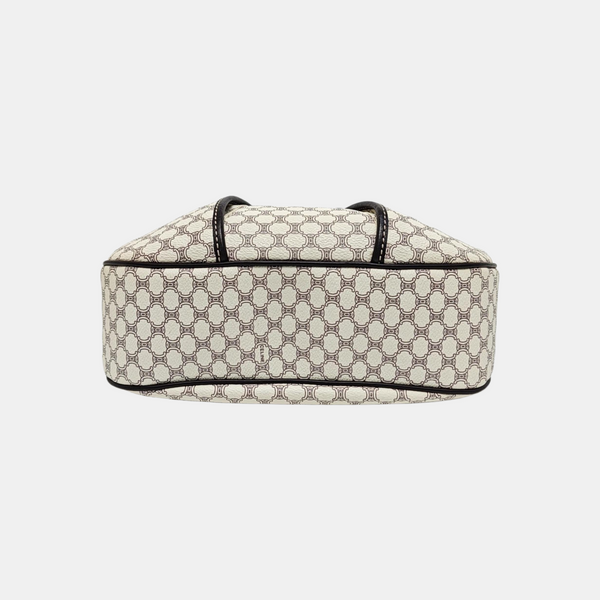 Coated Canvas Shoulder Bag White