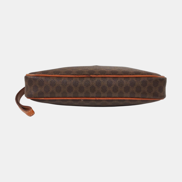 Authenticated pre-owned MACADAM CLUTCHES Coated Canvas Brown - Clutch at Looply
