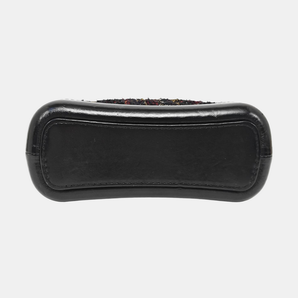 GABRIELLE Small Quilted Wool Black