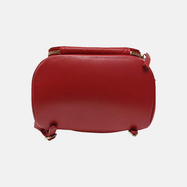BUSINESS AFFINITY Quilted Grained Calfskin Red