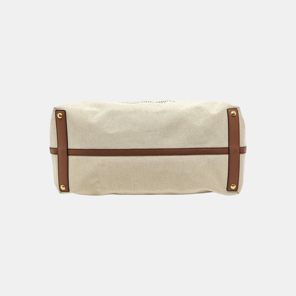 The Belt Large Canvas Beige