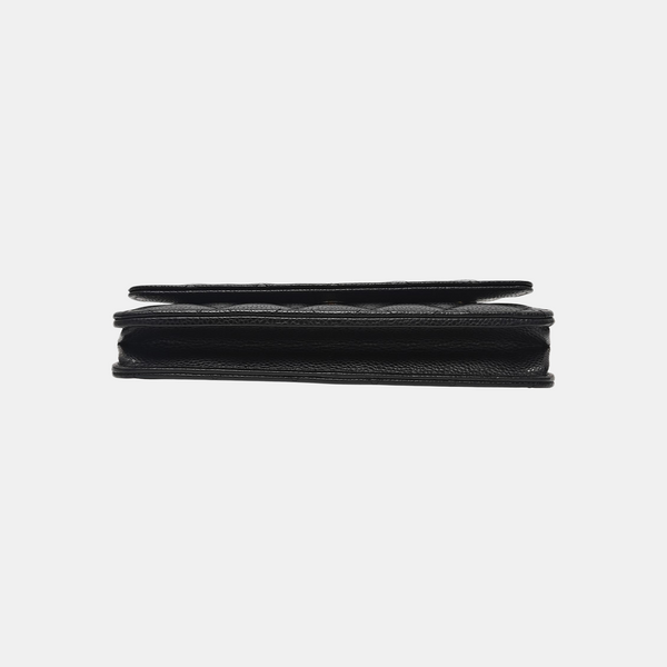 WOC Quilted Grained Calfskin Black