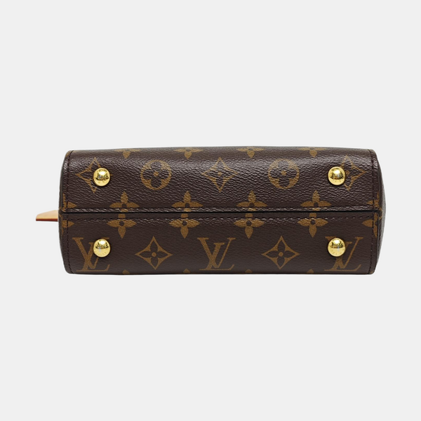 CLUNY PM Monogram Coated Canvas Brown