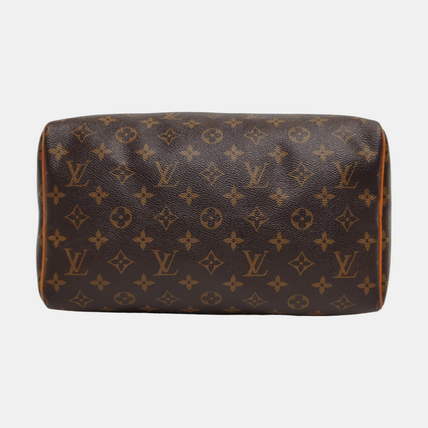 SPEEDY 30 Monogram Coated Canvas Brown