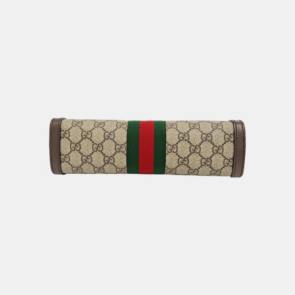 Ophidia Small Monogram Coated Canvas Beige