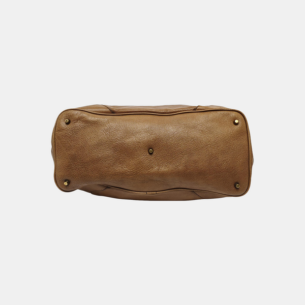 Calfskin Shoulder Bag Brown