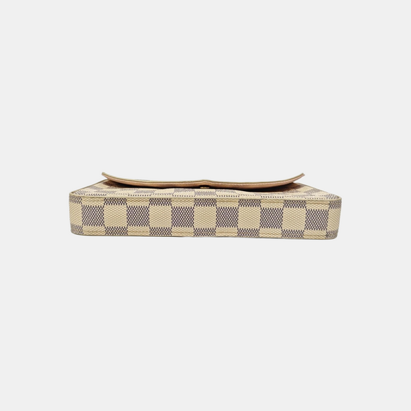 FÉLICIE Damier Azur Coated Canvas White