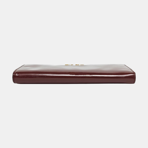 Patent Leather Wallet Red