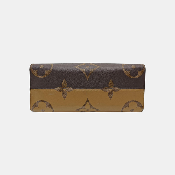 ONTHEGO MM Monogram Coated Canvas Brown