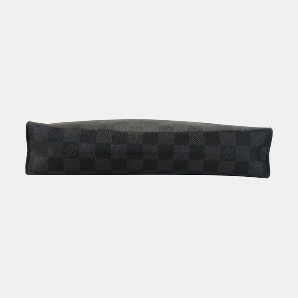 Pochette Voyag MM Damier Graphite Coated Canvas Gray
