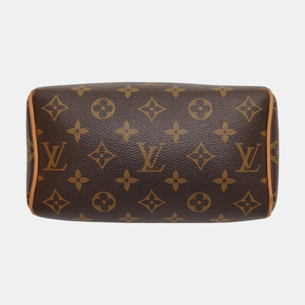 SPEEDY 20 Monogram Coated Canvas Brown