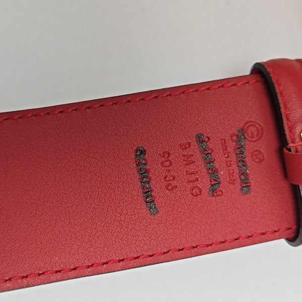 Leather Belt Red