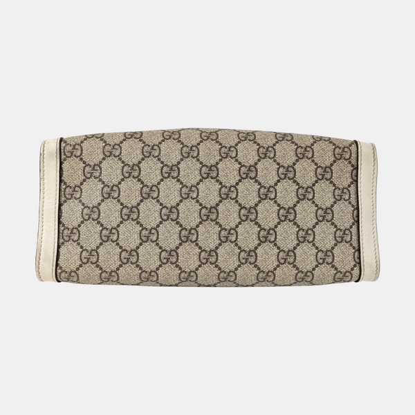 Padlock Small Monogram Coated Canvas Beige