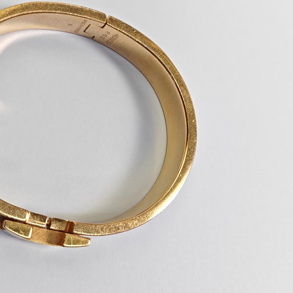 Clic H Metal Gold Bangle
