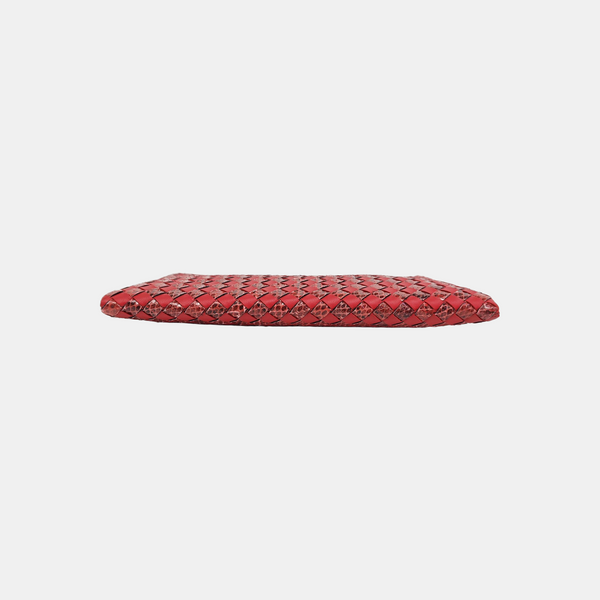 Calfskin Clutch Red