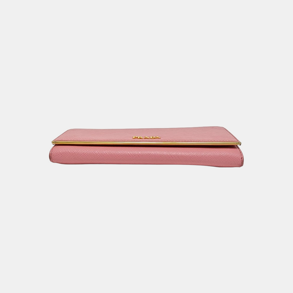 Saffiano Calfskin Wallet Pink