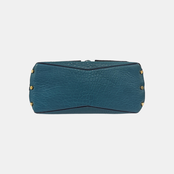 Calfskin Shoulder Bag Blue