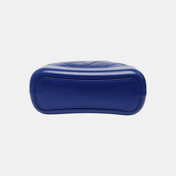 GABRIELLE Small Quilted Calfskin Blue
