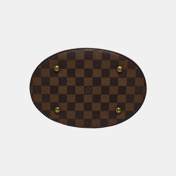BUCKET PM Damier Ebene Coated Canvas Brown