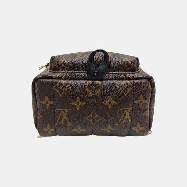 PALM SPRINGS Mini Monogram Coated Canvas Brown