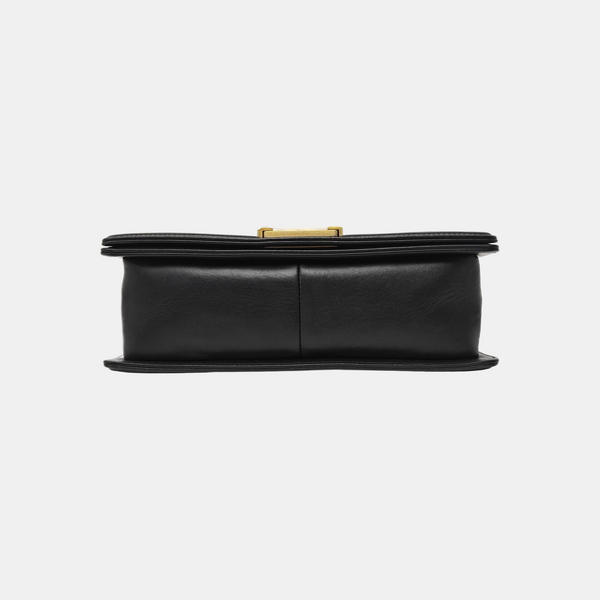 BOY CHANEL Medium Quilted Lambskin Black